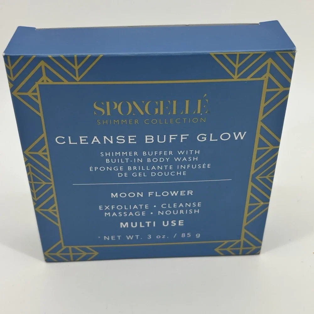 Spongellé Shimmer Collection Moon Flower Built-in Body Wash‎ Exfoliate Sensual